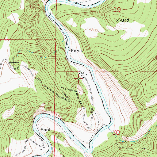 Topographic Map of Carlson, MT