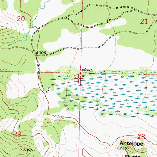 Topographic Map of Blackleaf Wildlife Management Area, MT