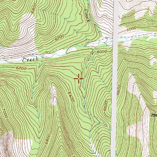 Topographic Map of South Fork Teton-Blacktail National Recreation Trail, MT