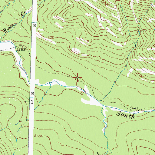 Topographic Map of Two Medicine-Elk Calf Mountain National Recreation Trail, MT