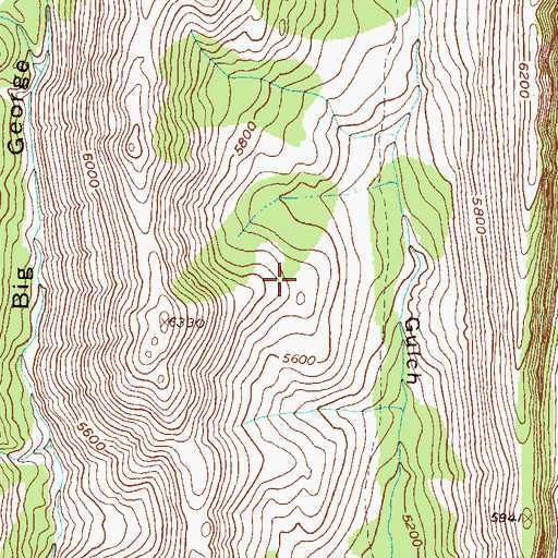 Topographic Map of Mortimer Gulch National Recreation Trail, MT