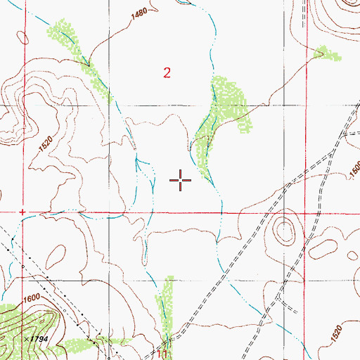 Topographic Map of Armenta Ranch, AZ