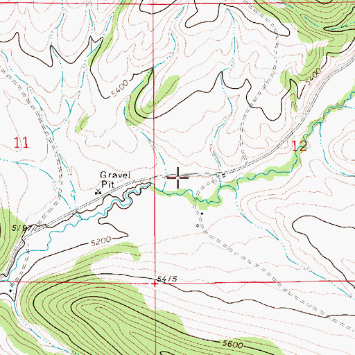 Topographic Map of Newlan Creek Reservoir, MT