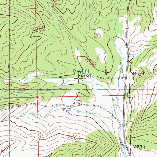 Topographic Map of Patterson Canyon, MT
