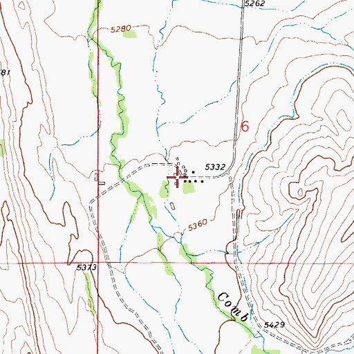 Topographic Map of Voldseth Ranch, MT