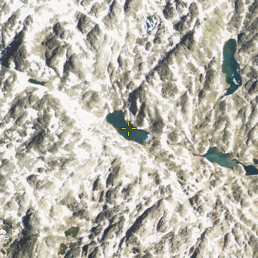 Aerial/Satellite Image of Cladocera Lake, MT