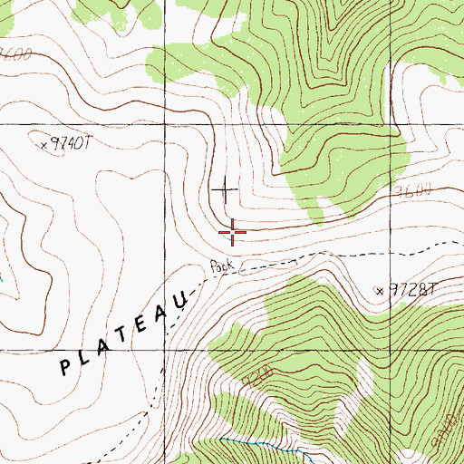 Topographic Map of Custer National Forest Trail, MT
