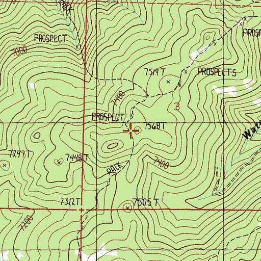 Topographic Map of Alport Mine, MT
