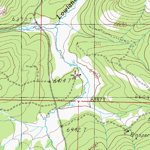 Topographic Map of Farcella Place, MT