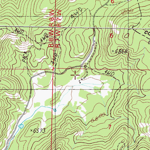 Topographic Map of Carpenter Ranch, MT