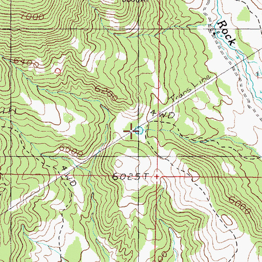 Topographic Map of Frog Pond, MT