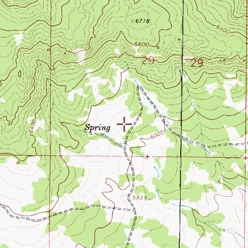 Topographic Map of Paul Place, MT