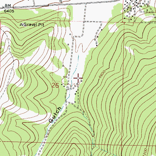 Topographic Map of Haggin Dude Ranch, MT