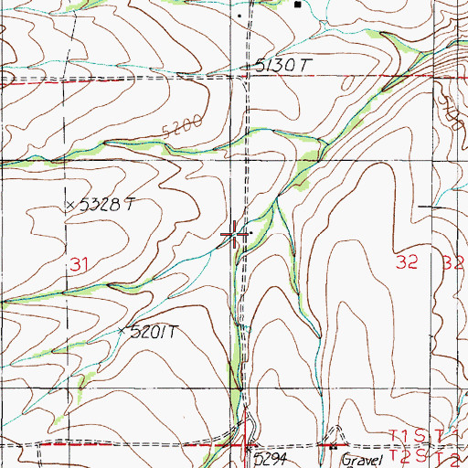 Topographic Map of Springside Ranch, MT