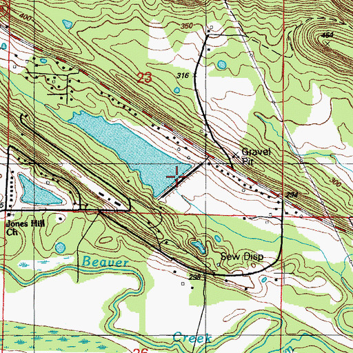 Topographic Map of Stone Lake Dam, AR