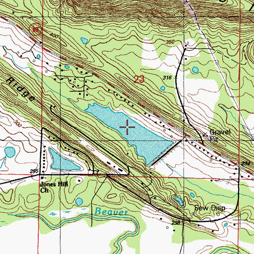 Topographic Map of Stone Lake, AR