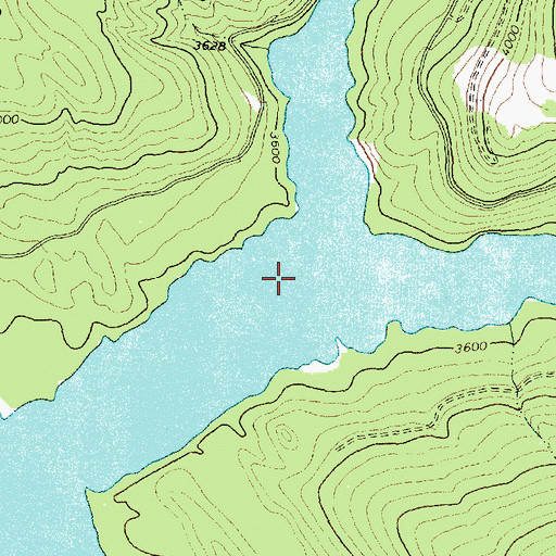 Topographic Map of Emery Bay, MT