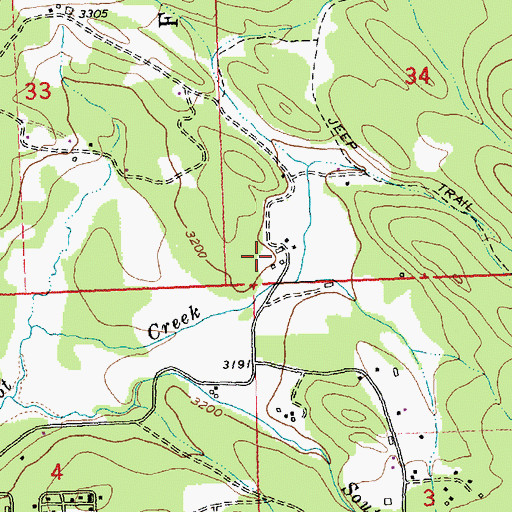 Topographic Map of Coram Forest Service Station, MT