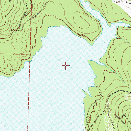 Topographic Map of Riverside Bay, MT