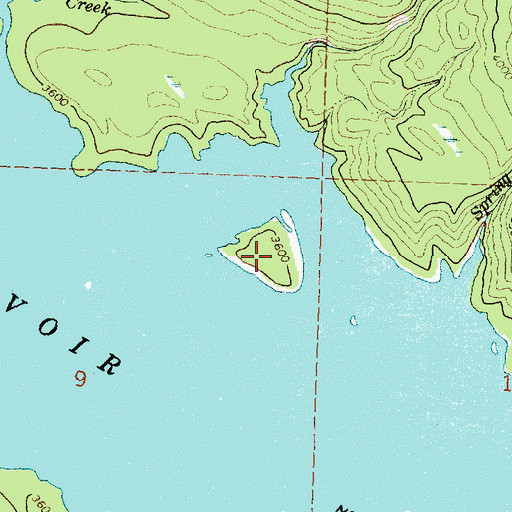 Topographic Map of Fire Island, MT