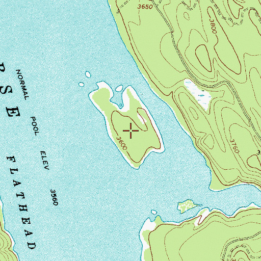 Topographic Map of Lost Island, MT