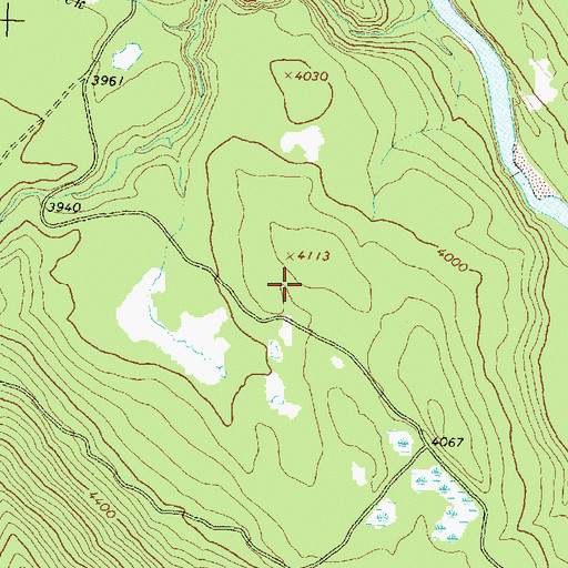 Topographic Map of Bruce Meadows, MT