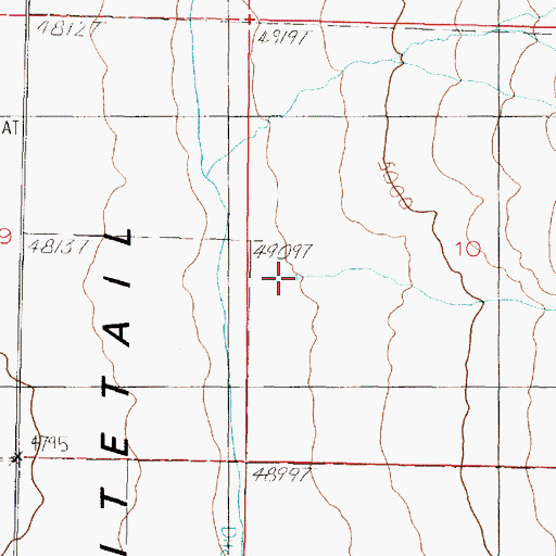 Topographic Map of Potter Canyon, MT