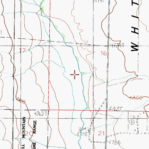 Topographic Map of Dearborn Canyon, MT