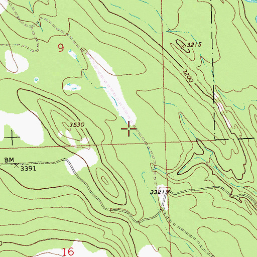 Topographic Map of Round Meadow Country Ski Area, MT