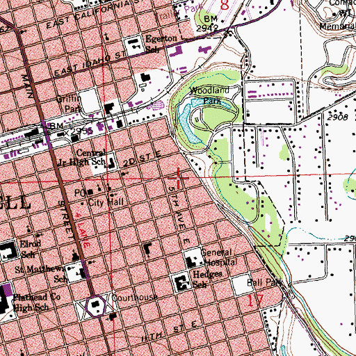 Topographic Map of Conrad Mansion, MT