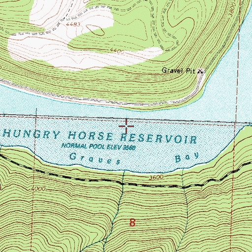 Topographic Map of Graves Bay, MT