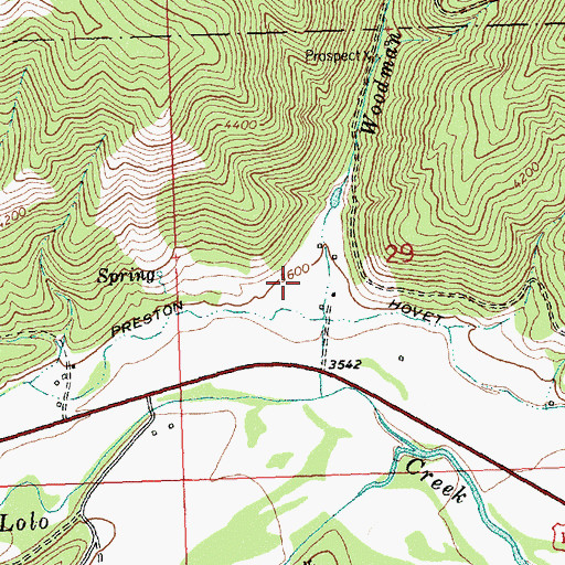 Topographic Map of Lawyers Combination, MT