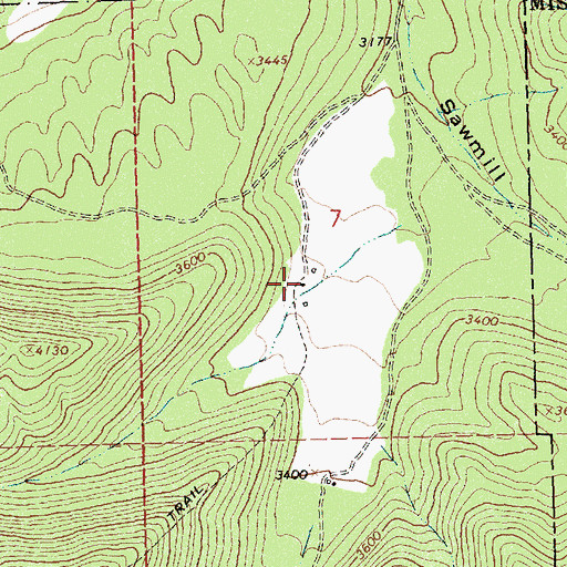 Topographic Map of Hebert, MT