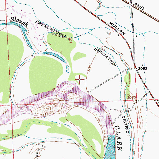 Topographic Map of Council Grove, MT