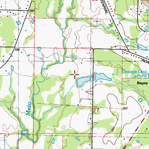 Topographic Map of Sessions Lake Dam, AR
