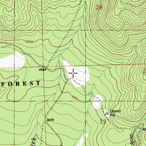 Topographic Map of CCC Camp Site Point of Interest, MT