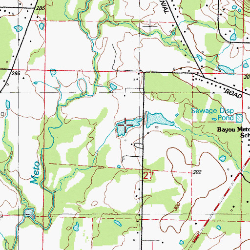 Topographic Map of Sessions Lake, AR