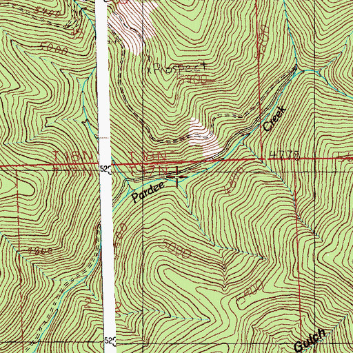 Topographic Map of Hopkins, MT