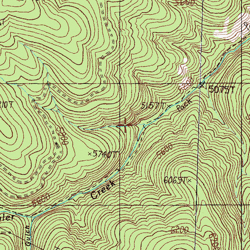 Topographic Map of Brewster Tyler Saddle, MT