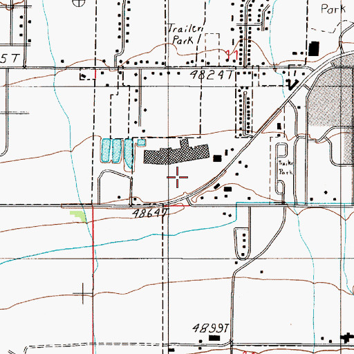 Topographic Map of Montana Fish Wildlife and Parks Headquarters, MT