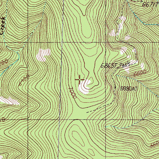 Topographic Map of Welcome Sawmill Saddle, MT
