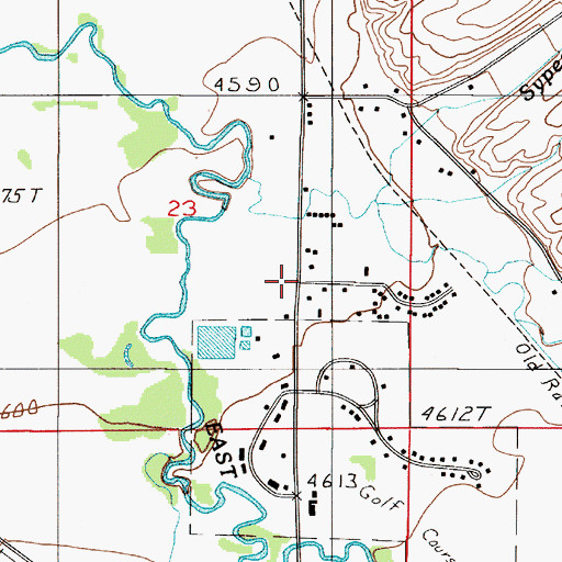 Topographic Map of Lux, MT