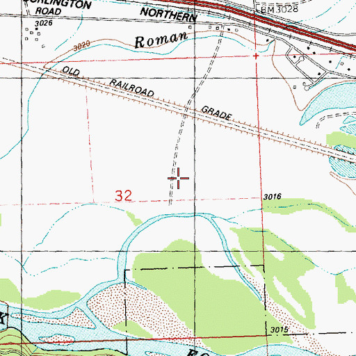 Topographic Map of Erskine Sportsmans Access, MT