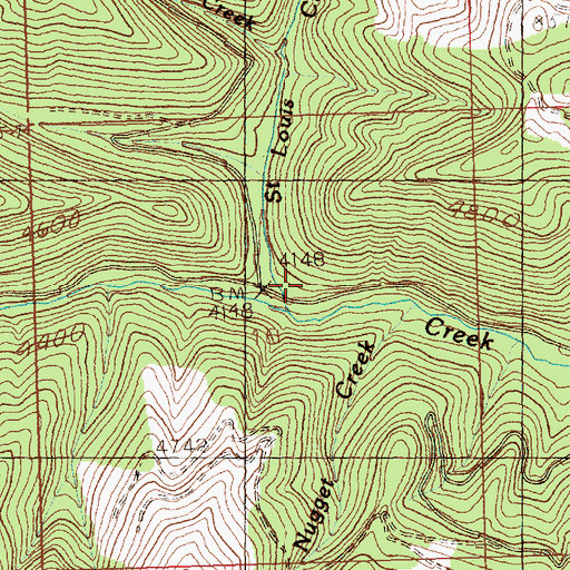 Topographic Map of Old Town, MT