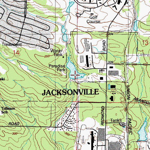 Topographic Map of Paradise Lake Dam, AR
