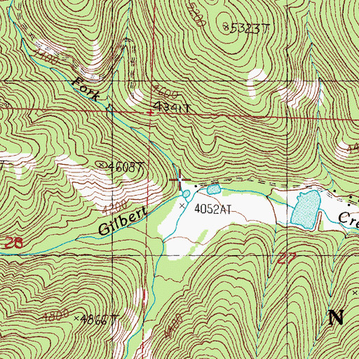 Topographic Map of Finlen Ranch, MT
