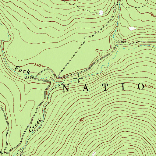 Topographic Map of Upper Falls, MT