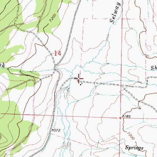 Topographic Map of LC Cow Camp, MT