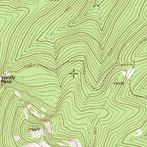 Topographic Map of Red Top Snow Gage, MT