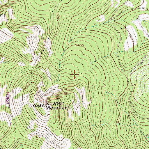 Topographic Map of Newton Mountain Snow Gage, MT